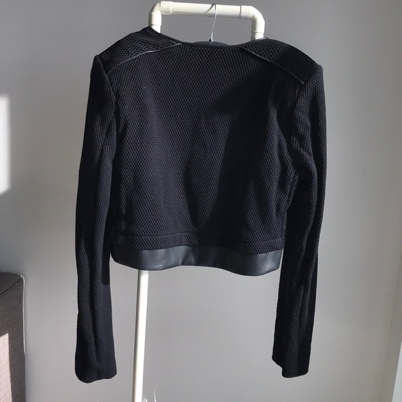 BCBG Cropped Moto Jacket - Picture 3 of 5
